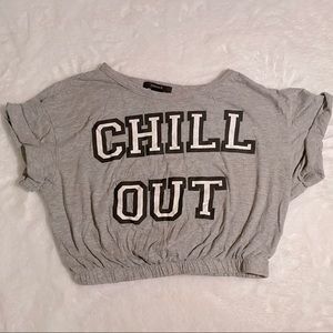 “Chill Out” 90’s Crop Top
